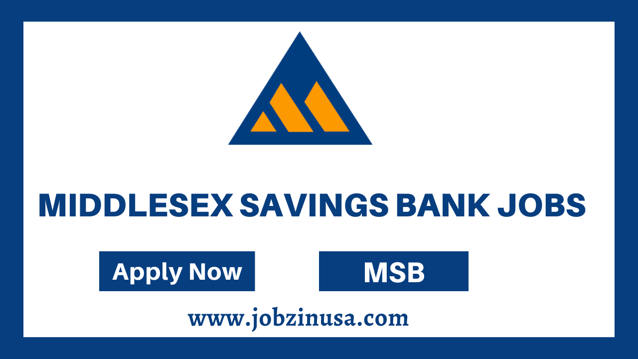 Middlesex Savings Bank Jobs